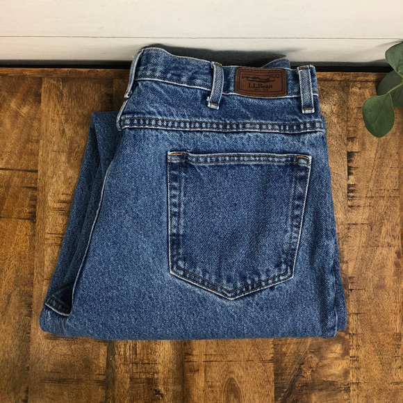 ll bean mens blue jeans